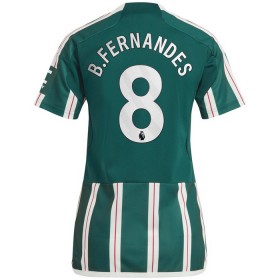 Camisolas Manchester United B. Fernandes 8 Mulher 2º Equipamento Alternativa 2023-24 Manga Curta